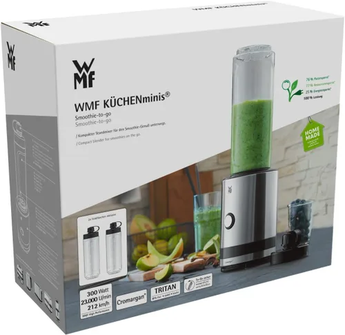Miniatura 9 de Licuadora portátil, licuadora de batidos, licuadora de tamaño personal recargable por USB para batidos y licuados, con baterías USB de 4000 mAh, sin