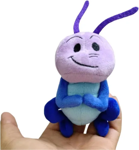 Miniatura 4 de Mulan Cricket Peluche CRI-kee - Mini puf de peluche azul y morado de 6 pulgadas