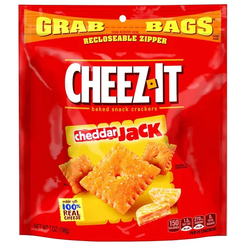 Miniatura 5 de Cheez-It, Galletas de queso horneadas, cheddar Jack, 7 onzas (paquete de 6)