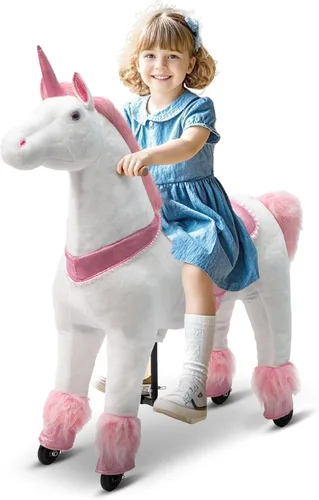Miniatura 10 de Paseo en unicornio en juguetes, Paseo en unicornio para niñas de 6 años a adultas, Paseo en unicornio en juguetes, Unicornio mecánico de peluche