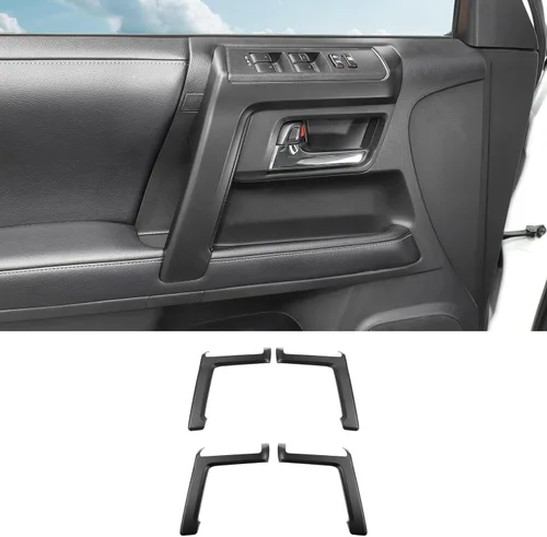 Miniatura 9 de Hoolcar Cubierta interior para manija interior de puerta compatible con Toyota 4Runner 2010-2023, color negro