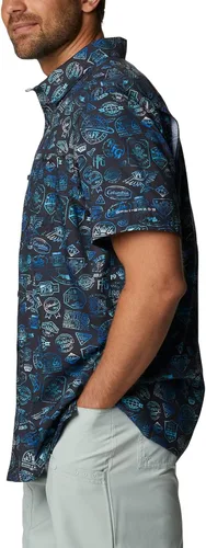 Miniatura 3 de PFG Super Slack Tide Camp - Camiseta para hombre, color gris