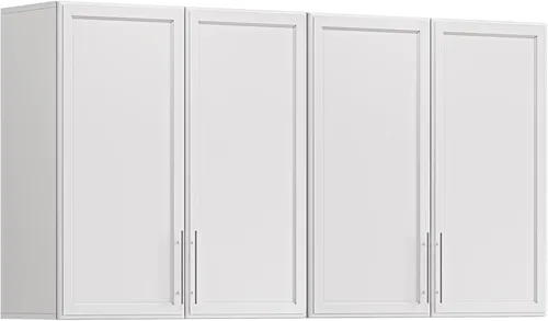 Miniatura 16 de Furnaza Armario de Pared para Lavandería de 30" de Ancho con Estante Ajustable, Armarios de Cocina Montados en la Pared con Dos Puertas Shaker