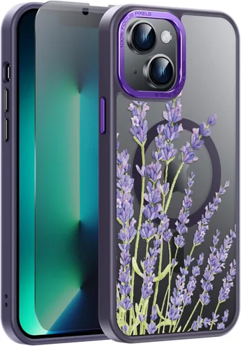 Miniatura 31 de Goodon Funda para iPhone 17 Pro con protector de pantalla de privacidad, compatible con Magsafe, a prueba de golpes, translúcida mate, bonita funda