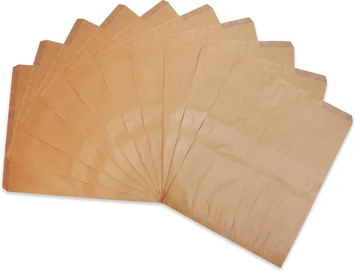 Miniatura 8 de CuteBox - 100 bolsas de regalo de papel plano marrón kraft de 4 x 6 pulgadas para mercancías, manualidades, recuerdos de fiesta, venta al por menor