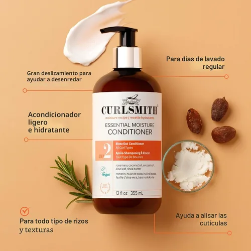 Miniatura 3 de CURLSMITH Essential Moisture Conditioner - Hydrating Conditioner for Curly Hair, Lightweight and Softening, For All Curl Types, Vegan & Cruelty Free