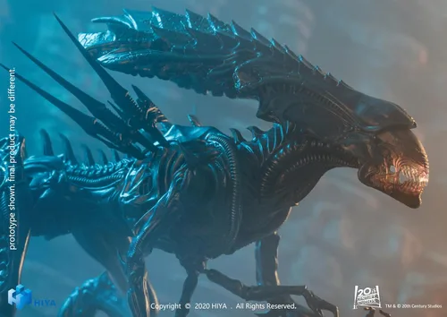 Miniatura 9 de Hiya Toys Serie Mini Exquisita 1/18 Escala 12.7 cm AVP Reina Alienígena Dañada por la Batalla Figura de Acción Multicolor