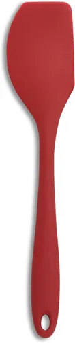 Miniatura 21 de Mrs. Anderson's Baking Espátula delgada de silicona, flexible y antiadherente, diseño de una sola pieza, rojo, para mezclar, plegar, raspar, hornear