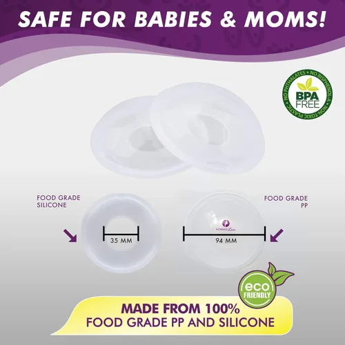 Miniatura 6 de Mommyz Love Conchas de mama y receptor de leche para lactancia materna sin tapones – Recogedor de leche materna para aliviar y proteger el dolor