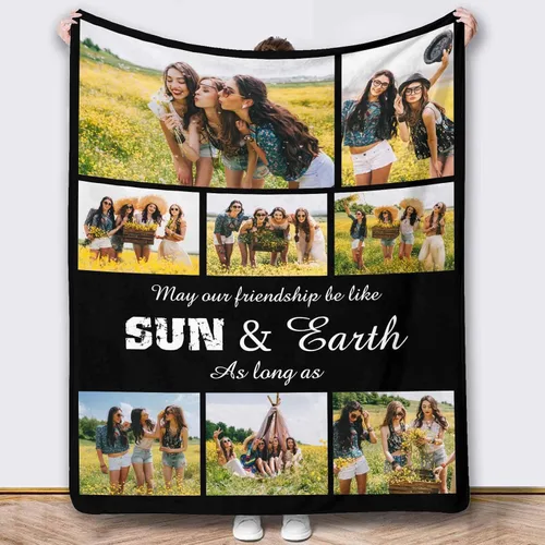 Miniatura 43 de Mantas de fotos, 5 fotos, mantas y mantas personalizadas, manta de fotos personalizada, regalos para familiares, amigos, hombres, mujeres y niños