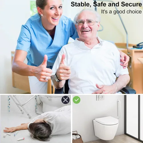 Miniatura 3 de Barras de agarre para bañeras y duchas, paquete de 2 barras de agarre de seguridad para personas mayores para personas mayores, barras de agarre