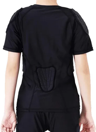 Miniatura 3 de Pantalones cortos de fútbol para niños con almohadillas, traje de entrenamiento protector para baloncesto, protector de pecho acanalado para jóvenes