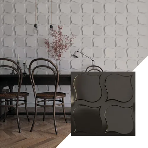 Miniatura 31 de Ekena Millwork WP20X20CVWH 19 5/8 pulgadas de ancho x 19 5/8 pulgadas de alto Clover EnduraWall Decorativo 3D Panel de Pared Cubre 2.67 pies