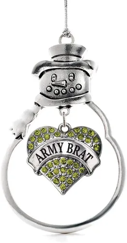 Miniatura 102 de Colgante de plata con diseño de Detroit con forma de corazón y muñeco de nieve con circonitas cúbicas