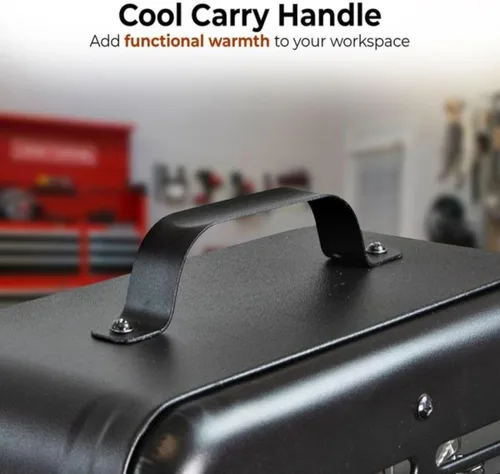 Miniatura 6 de Comfort Zone Calentador de espacio utilitario estilo Milkhouse de 1500 W, calentador eléctrico portátil para taller y garaje con termostato