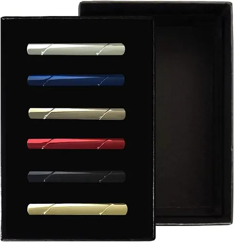 Miniatura 2 de Juego de clips de corbata para hombre, para corbatas regulares, corbatas, bodas, negocios, clips de corbata