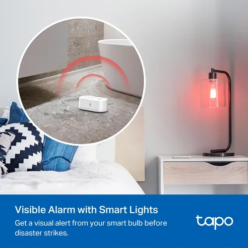 Miniatura 8 de TP-Link Tapo - Detector inteligente de fugas de agua, requiere Tapo Hub, sensor de fugas de agua Wi-Fi con detección rápida de goteo, alarma