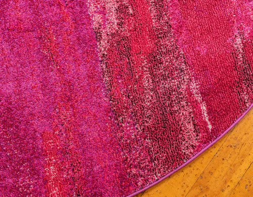 Miniatura 8 de Unique Loom Jardin Collection - Alfombra para múltiples áreas, abstracta, vibrante., Polipropileno, Rosado
