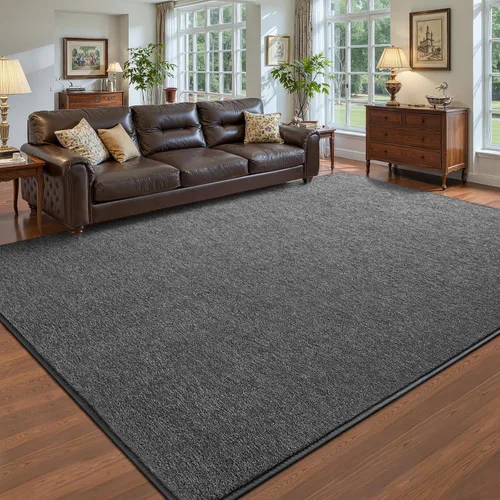 Miniatura 11 de Pettop - Alfombras para dormitorio y sala de estar, 6x9 Beige alfombras de espuma de memoria espesada para interiores, alfombra moderna estética