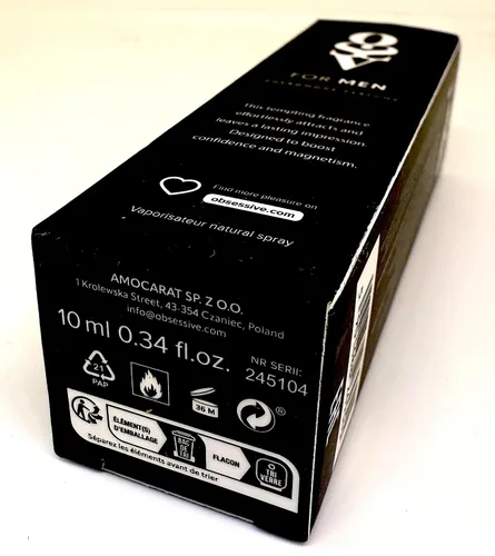 Miniatura 5 de Perfume de feromonas sexuales extrafuertes OBSESSIVE para hombre a mujer atraída larga duración colonia hombres 0.33 oz