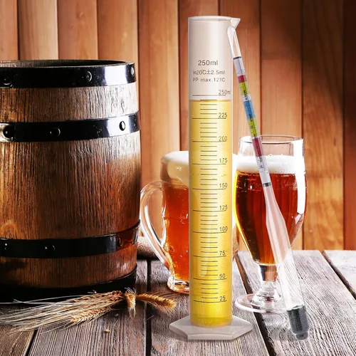 Miniatura 7 de Juego de hidrómetro, para aguamiel, vino, kombucha y cerveza casera, accesorios para probador de alcohol, kit completo para probador Abv de gravedad