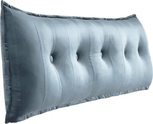 Miniatura 25 de WOWMAX Almohada rectangular para cabecero, almohada para respaldo de cama, almohada para sentarse en la cama, almohada de apoyo para la espalda