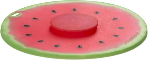 Charles Viancin - Tapa de silicona sandía para almacenamiento de alimentos y cocción - 8 pulgadas - Sellado hermético en cualquier superficie lisa