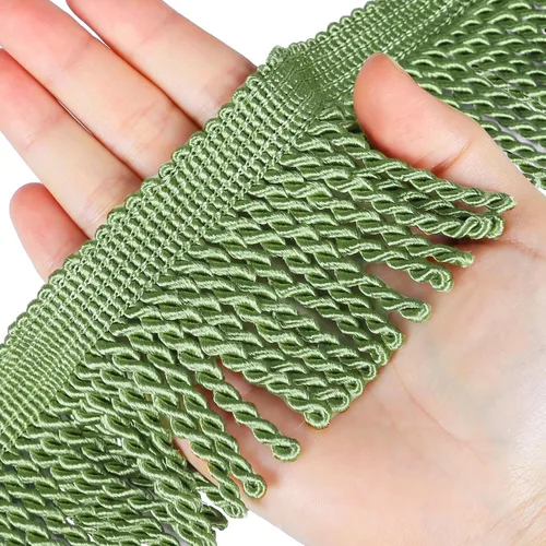 Miniatura 5 de Cortina de flecos de lingotes de 5 yardas/2.5 pulgadas, adornos de tela con flecos para el hogar, accesorios de costura para manualidades, ropa