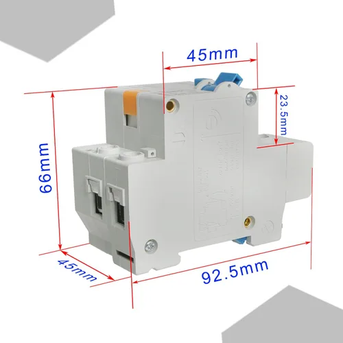 Miniatura 2 de Disyuntor miniatura de bajo voltaje DZ47-63 Montaje en carril DIN, interruptor de corriente residual, interruptor de corriente residual, protección