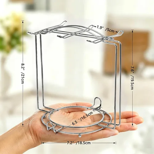 Miniatura 2 de YY YEARCHY Soporte para Tazas de Café, Soporte para Tazas de Espresso Estante Secador de Tazas Soporte Escurridor de Tazas Árbol Metálico para Tazas