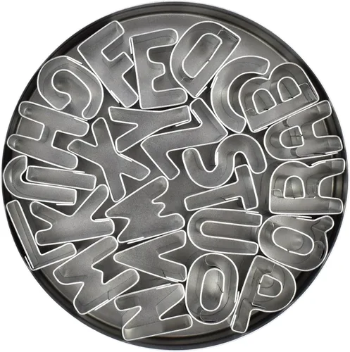 Miniatura 2 de R&M International Mini Alphabet - Cortadores de galletas, juego de 26 piezas