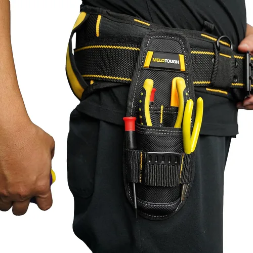 Miniatura 6 de Portaherramientas pequeño, organizador de trabajo mínimo, bolsa portaherramientas y portacuchillos con clip de presión