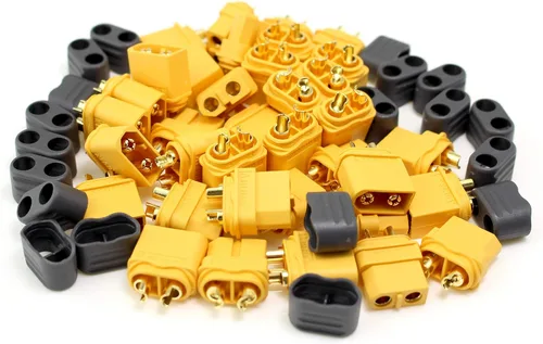 Miniatura 8 de SoloGood Amass - 10 pares de conectores de bala XT60H actualizado de XT60 funda hembra y macho chapado en oro para piezas RC