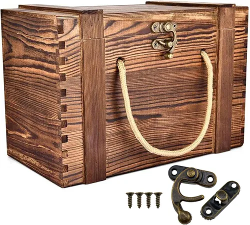 Miniatura 5 de 4 piezas de bronce Mini cierre de brazo oscilante de bronce Cierre de cerrojo antiguo adecuado para cajas de joyería, regalos, cajas de madera