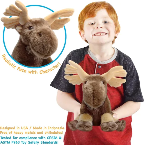 Miniatura 4 de TigerHart Martin The Moose - Peluche de 10.5 pulgadas (nueva edición)