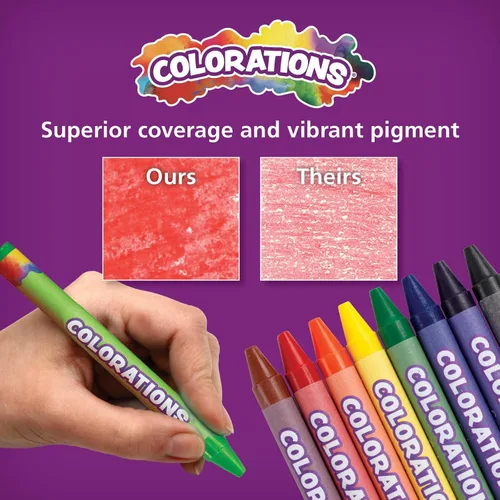 Miniatura 5 de Colorations Crayones regulares, 24 paquetes, cada 24