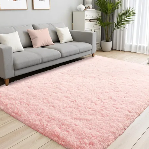 Miniatura 38 de Terrug Alfombra Corredor Negra Esponjosa para Dormitorio, 2x6 Pies Lindas Alfombras de Área de Pelo Largo para Pasillo, Alfombra de Felpa Suave
