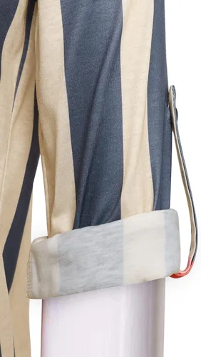 Miniatura 5 de Moyabo - Blusa de manga 34, con zíper y escote en V, para mujer
