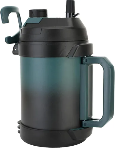 Hydraful Jarra de galón, botella de agua grande de 128 onzas, jarra deportiva de acero inoxidable aislada, botella de agua de triple pared de vacío