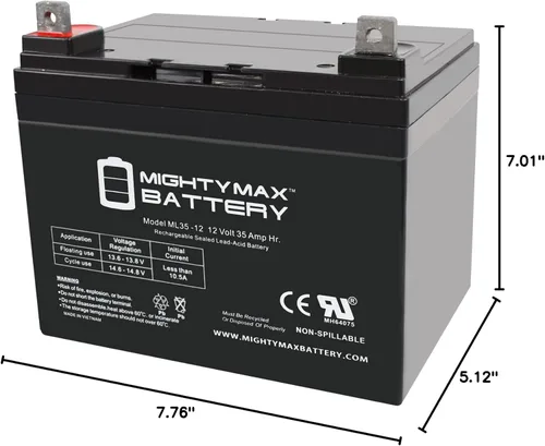 Miniatura 8 de Mighty Max Battery Reemplazo de batería SLA de 12V 35AH para DURG12-31J-A