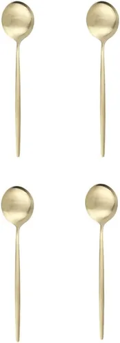 Miniatura 8 de Cuchara de té mate, cubiertos de acero inoxidable para café, vajilla pequeña agitadora de 5.11 pulgadas, color negro