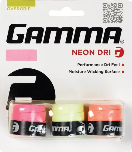 GAMMA Overgrips deportivos de neón para tenis – Alto rendimiento y absorción de humedad, también para pickleball, pádel, raqueta Sports OG – Dri,