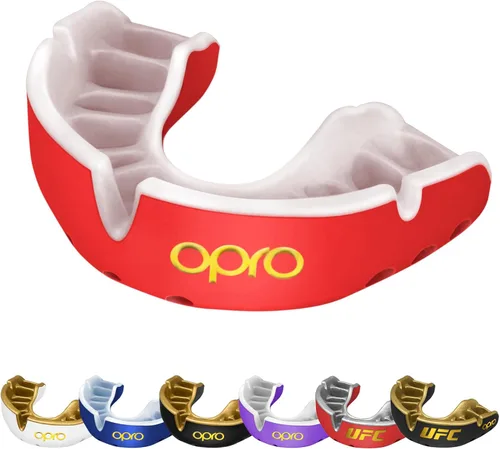 Miniatura 24 de OPRO Protector bucal Gold Level - Protector bucal moldeable con ajuste cómodo de primera calidad y protección multicapa para boxeo, artes marciales