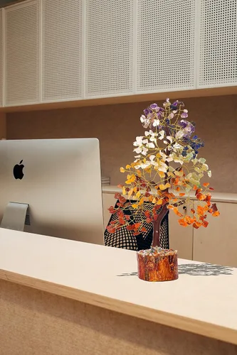 Miniatura 6 de Árbol de la vida de siete chakras, piedra preciosa natural curativa de cristal bonsái, árbol artificial de 7 chakras, árbol del dinero, riqueza