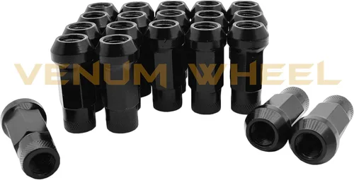 Miniatura 6 de 4 espaciadores de rueda centrados en bujes de 0.394 pulgadas y 0.98 pulgadas + negro 12x1.5 Racing Stud conversión compatible con BMW E36 E46 E90
