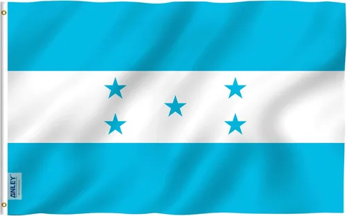 Miniatura 10 de Anley Fly Breeze - Bandera de Honduras de 3 x 5 pies, color vivo y a prueba de decoloración, cabecera de lona y doble costura, banderas nacionales