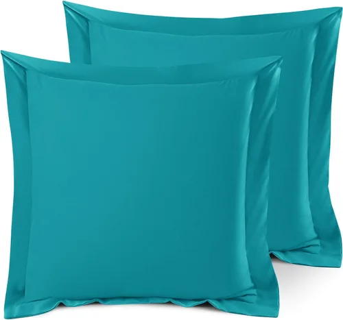 Miniatura 16 de Nestl Juego de 2 fundas tipo sham de almohada suaves - Fundas de almohada de microfibra de doble cepillado - Fundas de almohada de cama premium