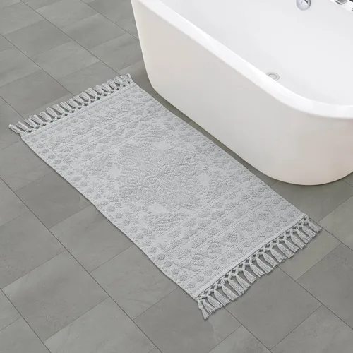 Miniatura 56 de French Connection Nellore Alfombras de Baño, Tapetes de Baño Tejidos y con Cuentas, Tapetes de Baño Duraderos y Gruesos para Baño y Alfombras