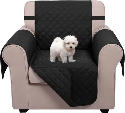 Miniatura 11 de U-NICE HOME Funda de sofá reversible para perros con correas elásticas, resistente al agua, protector de muebles para mascotas, funda de sofá