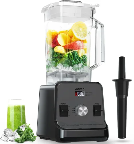 Aeitto Licuadora para cocina, licuadora profesional de gran capacidad de 68 onzas, licuadora de batidos de 1500 vatios para triturar hielo, bebidas